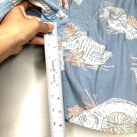 Katin Surf Co Lightweight Snap Fly Board, Swim Shorts. Fish Print, Men's 29, EUC - Picture 5 of 11